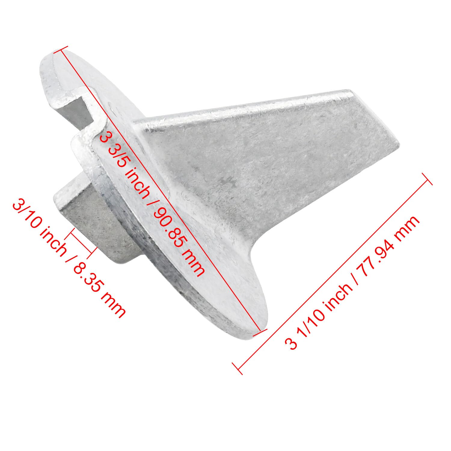 Notonmek 6E5-45371-01 Zinc Trim Tab Boat Outboard Engine